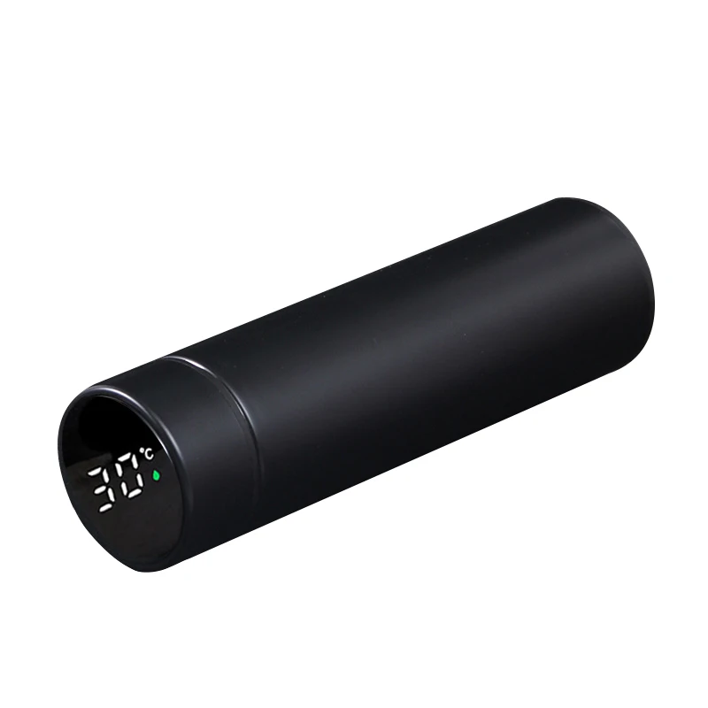 High appearance level Office business Stainless steel vacuum smart thermos cup Straight cup LED touch display temperature cup