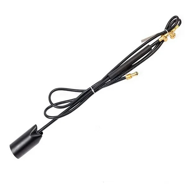 Heavy Duty Flame Control Blow Torch with Turbo Trigger 10 FT Black Hose
