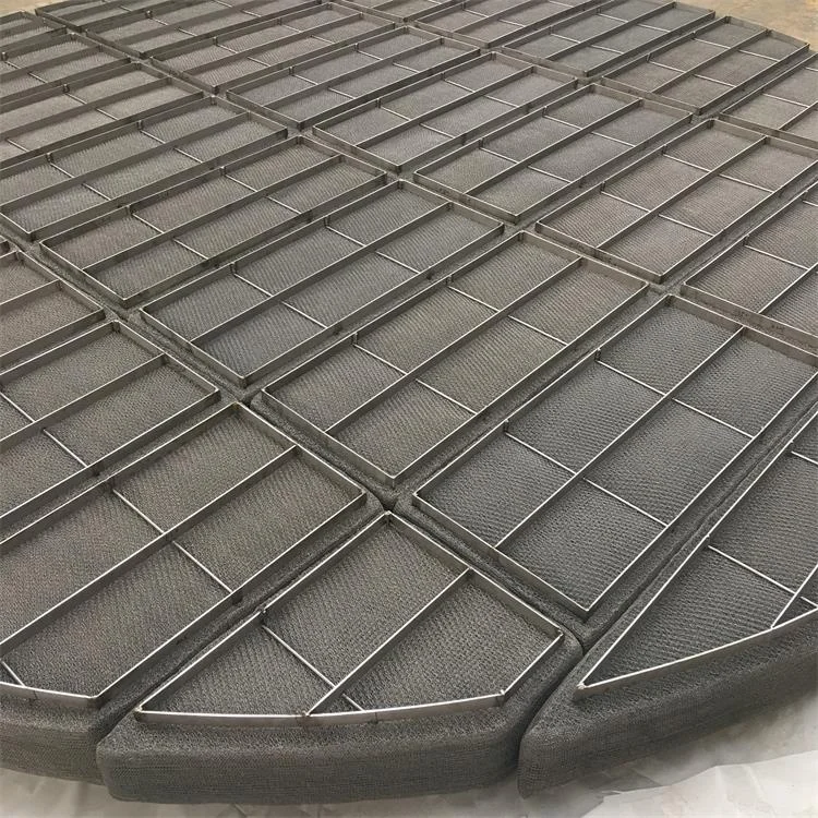 Metal Wire Mesh Demister Pad Filter with Density of 144kg/cbm