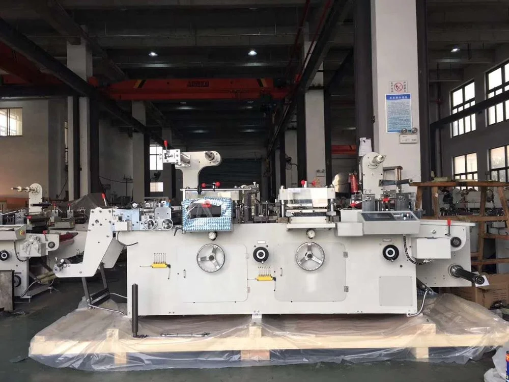 
TXM-320D Automatic flat bed two seat hot foil label die cut machine 