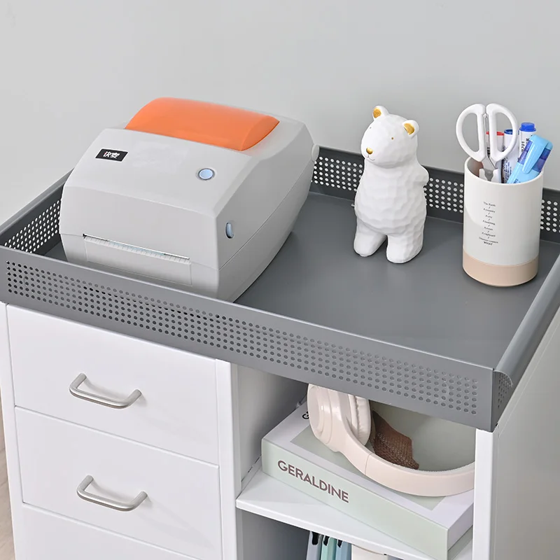Custom Design Office Desk Storage Shelves Home Office File Organizer Cart Removable Bookshelf Desk Side Storage Cabinet