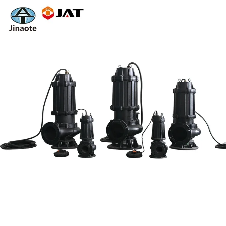 Guide rail fitting sewage pump system for waste water