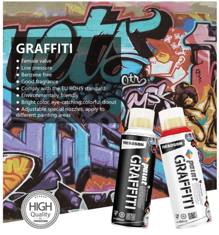 THEAOSON 400ml Montana Graffiti Aerosol Spray Paint