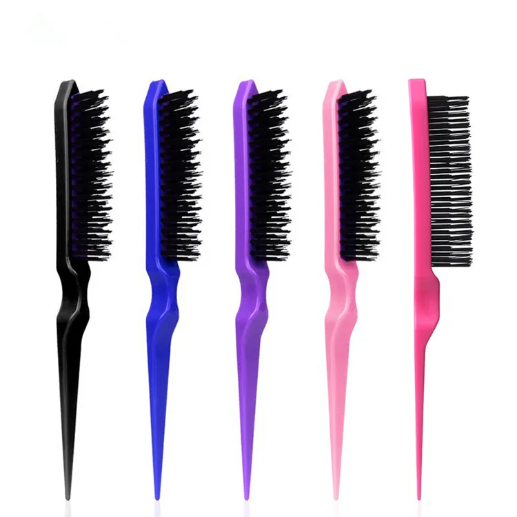 special apple hair smoothing comb popular three-row hair comb for curly hair fluffy studio pointed tail comb