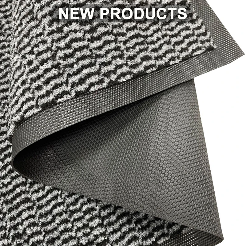 Machine Made Cut Pule Striped Used Home Door Mats and Carpets