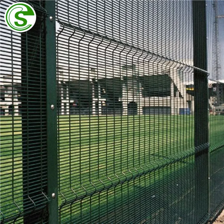 High security powder coated galvanized clear view airport fencing wire mesh anti climb 358 fence panel