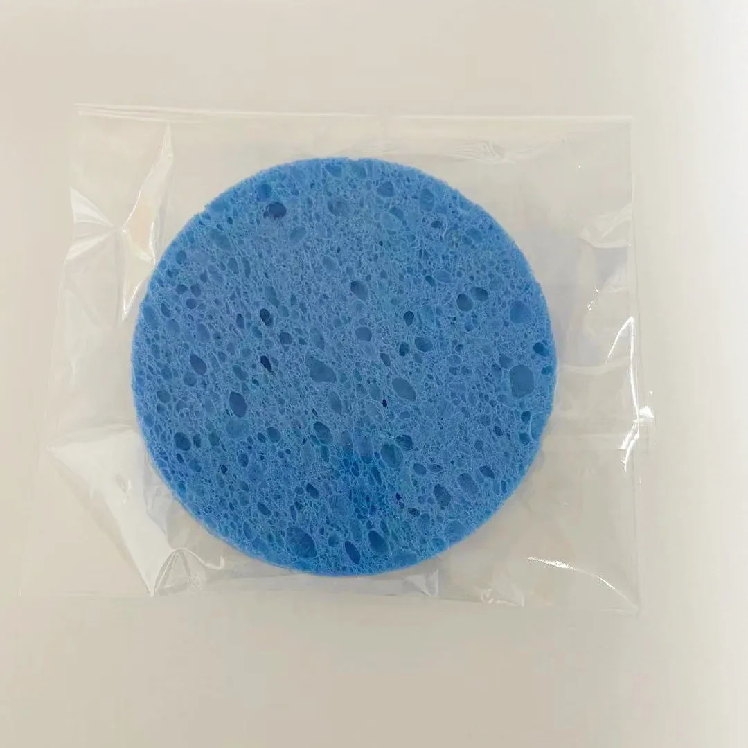 Оптовая продажа, целлюлозная отшелушивающая губка для лица AWK для ежедневного глубокого очищения