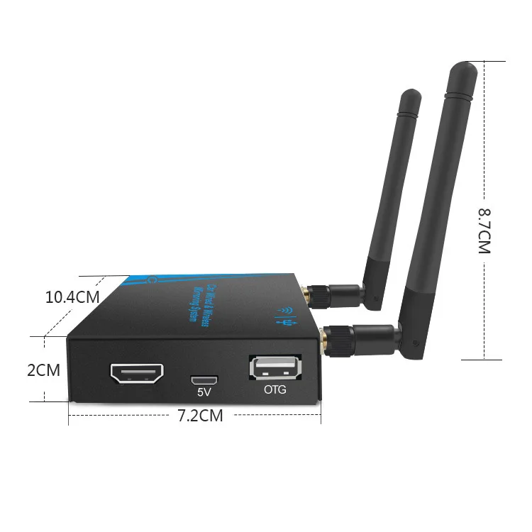 Автомобильный Черный Ящик WiFi Дисплей для автомобиля dvd-плеер Аудио Видео развлечения