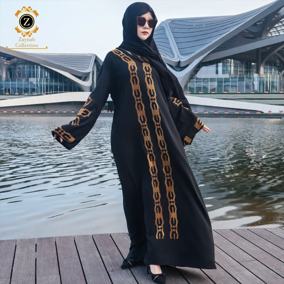 Роскошные платья Zaynab Eid Jalabiya мусульманские модные исламские женские дубия мусульманское платье