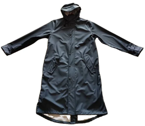 PU Coating Outdoor Camping Raincoat Gear Survival Cloak Lightweight Hiking Hooded Rain Poncho