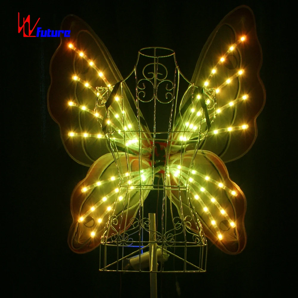 Wireless Control LED Wings Novel Programmable Butterfly Dance Performance Costume for Adults Festive Stage Belly Dance Prop
