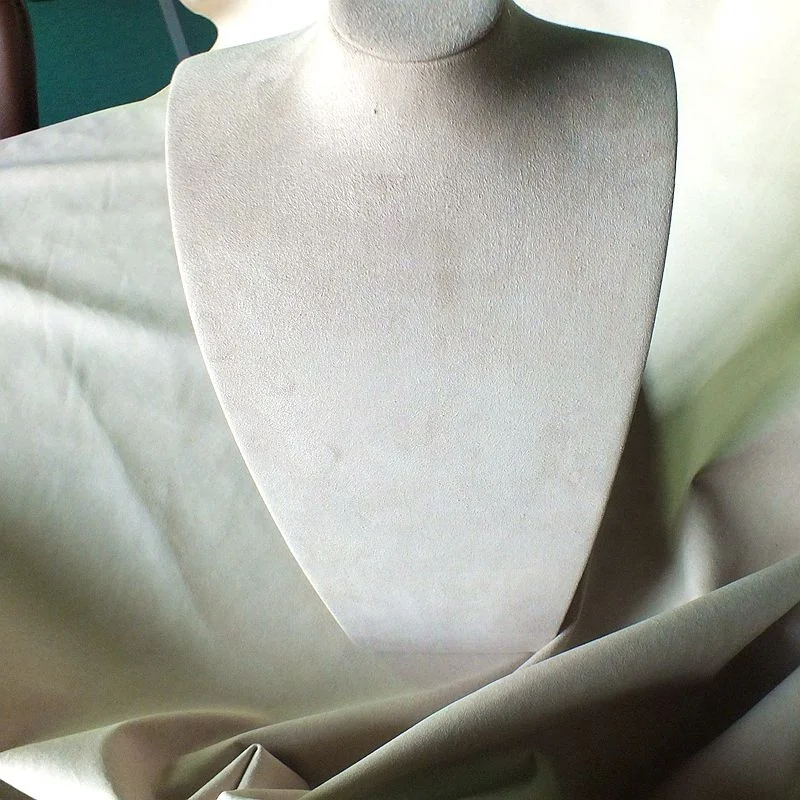 0.5mm thick jewel tray and showcase suede leather fabric, microfiber suede leather for jewel case