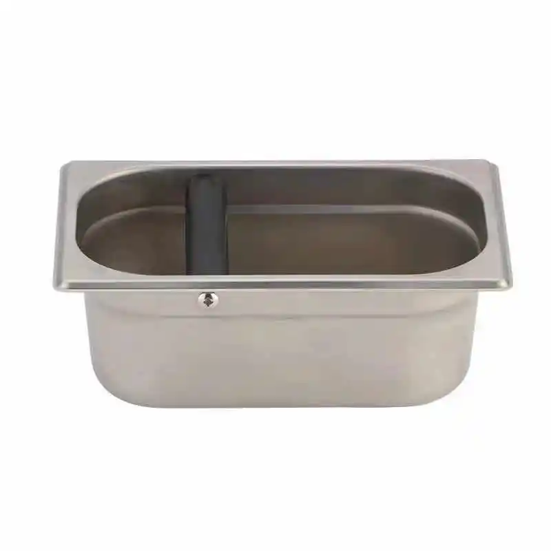 Coffee Barista Tools Stainless Steel Colorful Coffee Dregs Box Espresso Knock Box with Knock Bar
