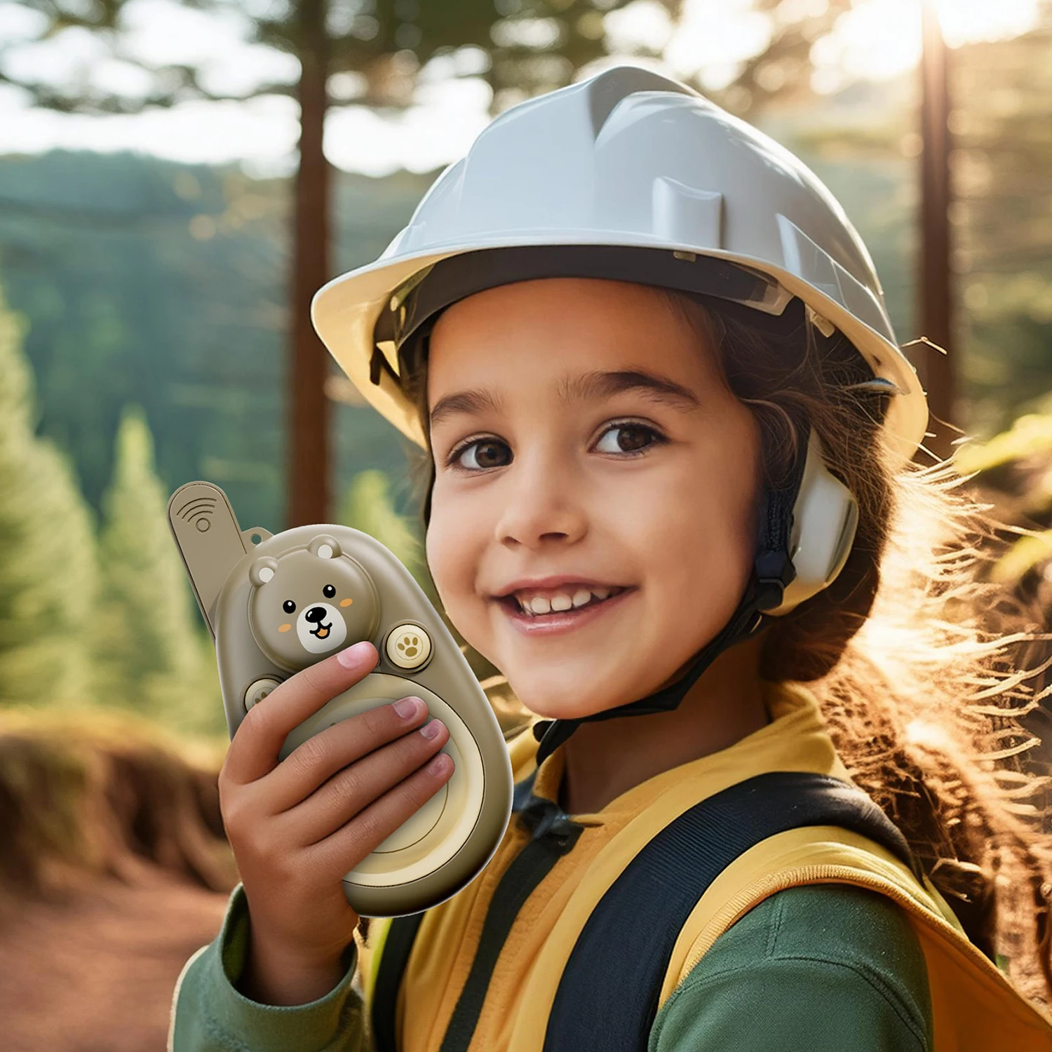 BGL Children 2pcs 300 Meters Long Distance Cartoon Walkie Talkie Portable Radio Early Educational Kids Outdoor Playing Toy