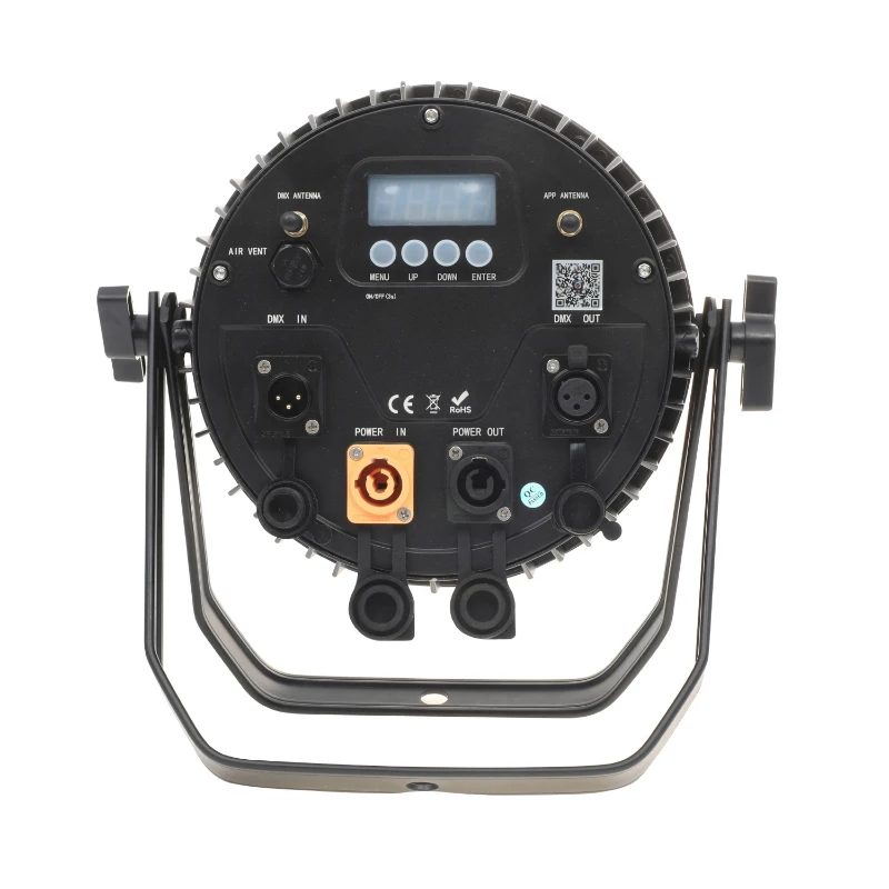 12x18W LED Par Can Projection Lights 6-in-1 RGBWA UV Wireless Battery IP65 Stage Light