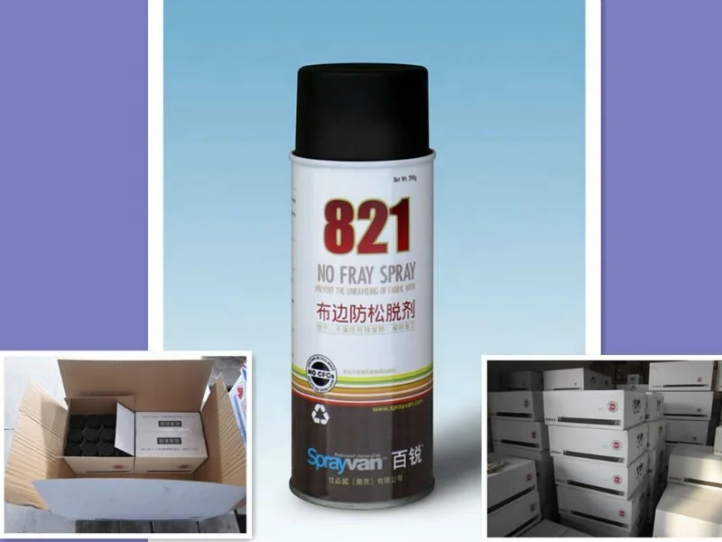 Textile fabric no fray spray, Cloth anti-curling spray  Factory production