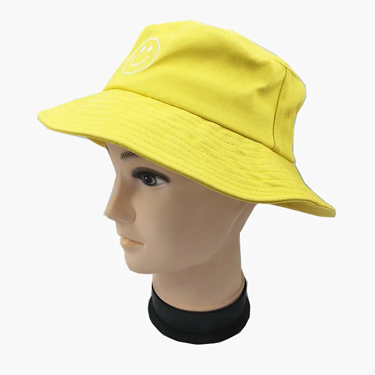 Custom Unique Multi-color Wide Brim Bucket Hats With Customized Embroidered Logo