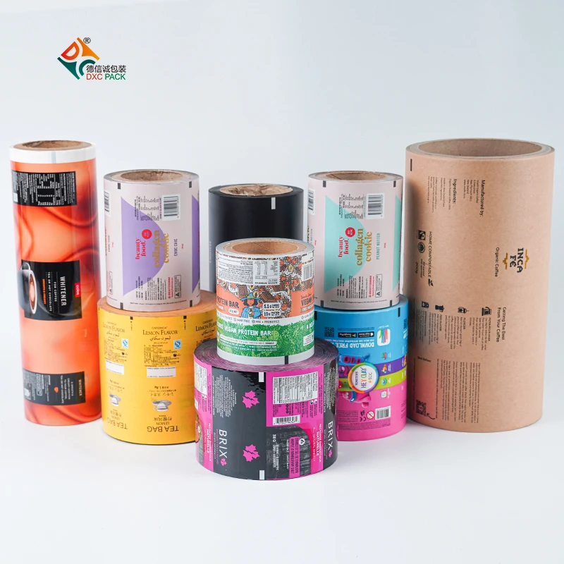 Custom Shapes Food Grade Vacuum Plastic Transparent Clear Packaging Film Roll For Powder