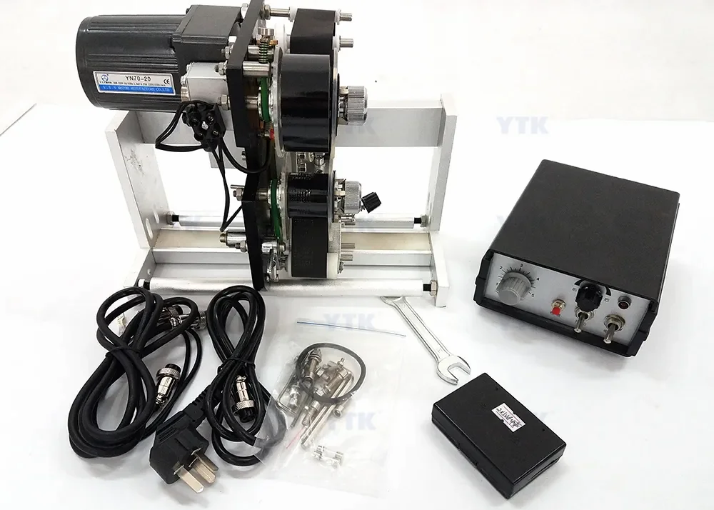 Automatic Expiry Date Batch Number Coding Machine Ribbon Printing Machine Printer Coder For Labels Plastic Bags Boxes Bottles