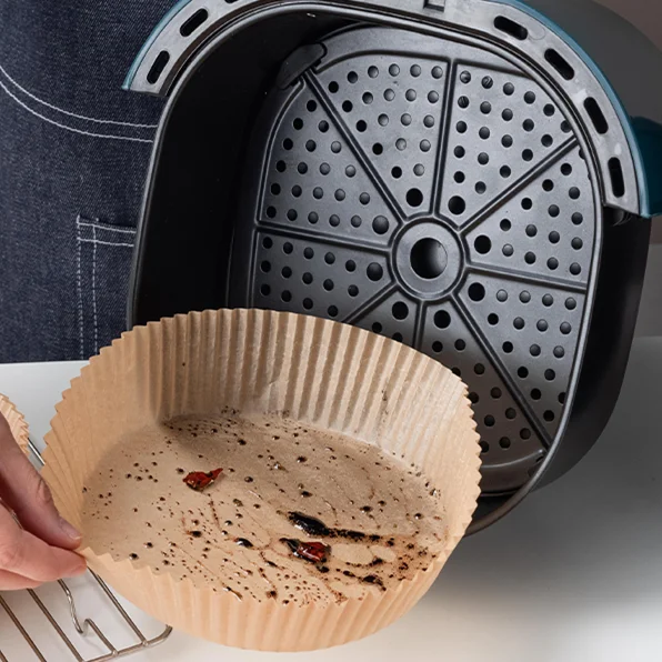 2022 new Cheap Round Parchment Paper For Air Fryer disposable Tray Liners Using parchment Paper In Air Fryer
