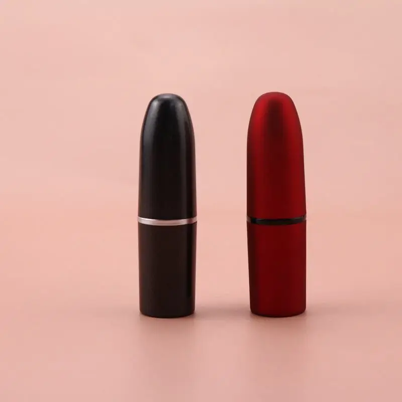 Hot sale private label DIY custom lip balm container matte red bullet shaped empty lipstick tubes packaging