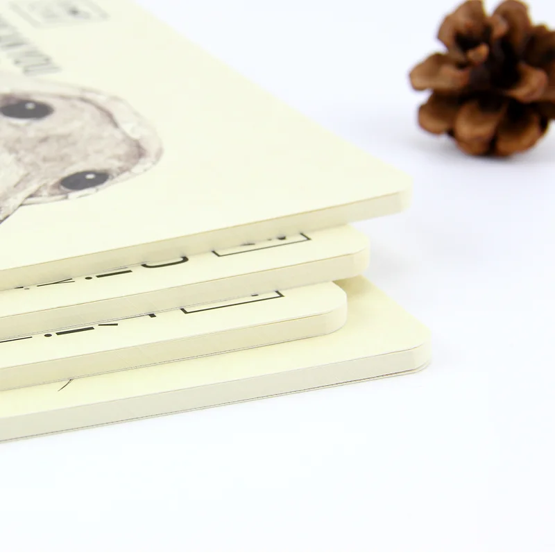 Cute dog design series sewing binding notebook student soft cover for diary record