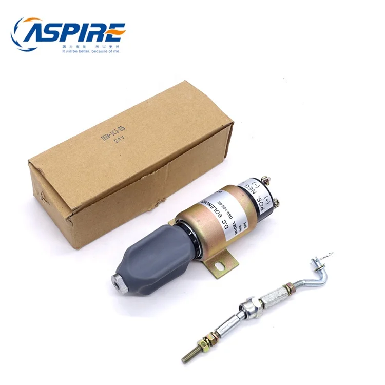 
24V DC Generator Fuel Shut Off Solenoid D59-105-05 Cut Off Solenoid Valve 