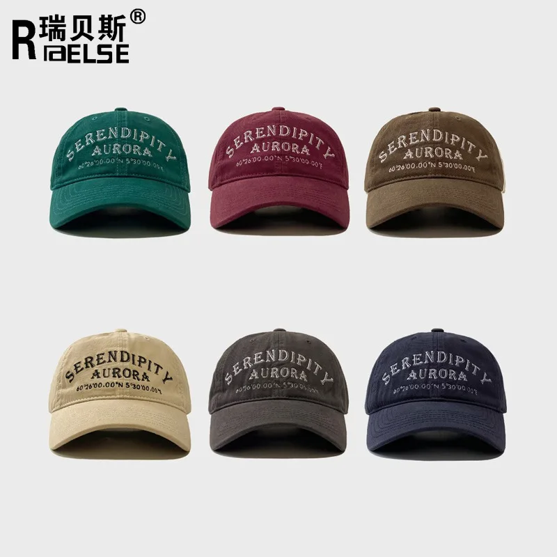 Мужская и женская летняя бейсболка с вышитым мягким верхом и утиным языком