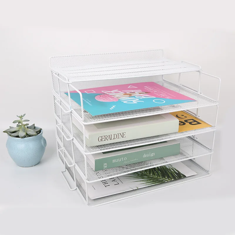 Стойка для магазинов из проволочной сетки, металлический сетчатый держатель для файлов на заказ для офиса