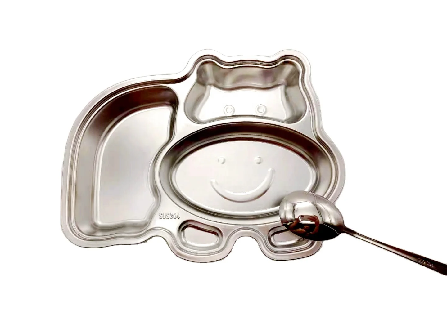 Stainless steel ,Lovely, Animal shape Food container For kid