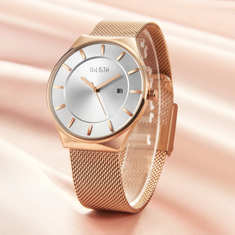stainless net luxury ladies watch watch custom logo Hot selling high quality