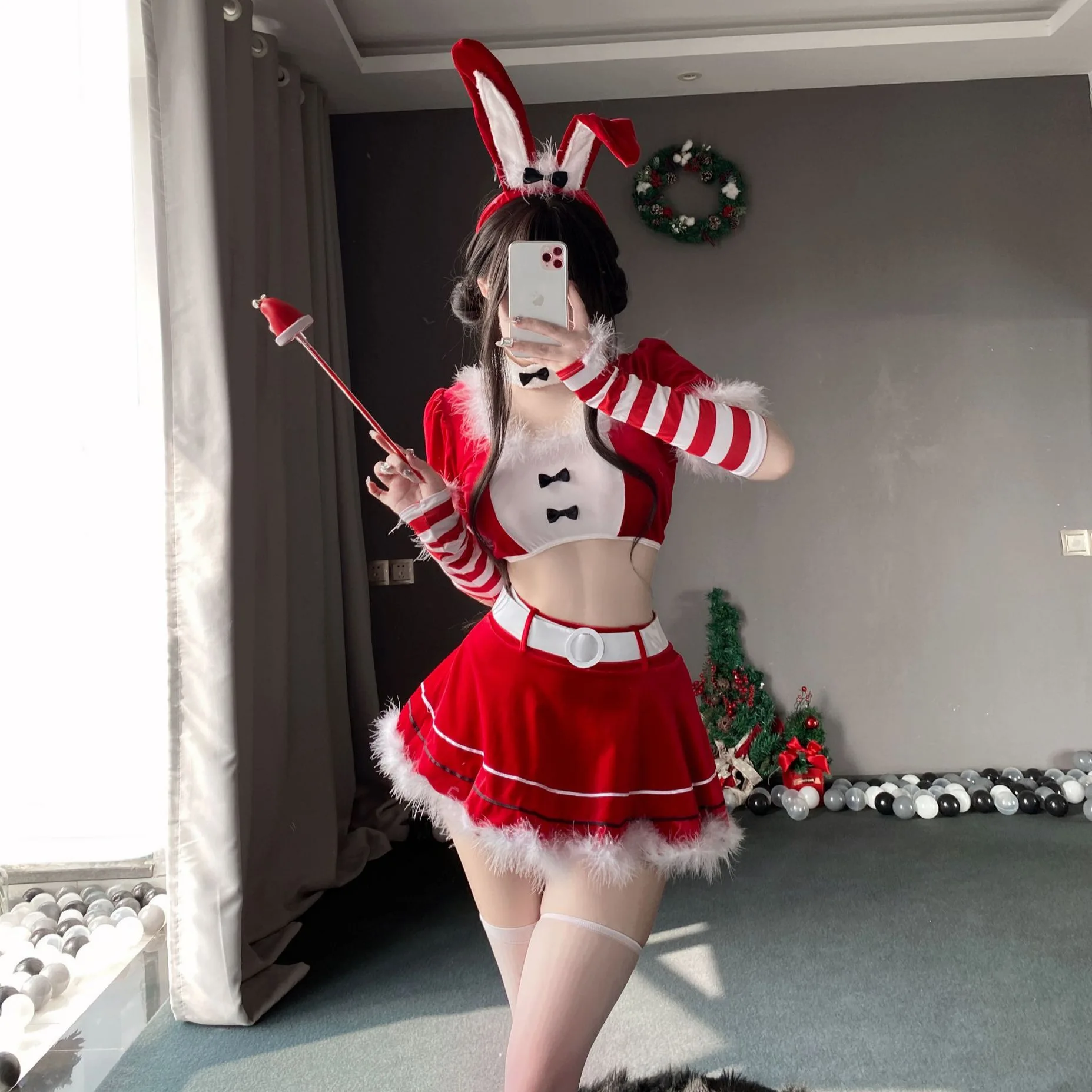 Christmas costume cosplay Cute bunny sexy uniform seductive maid costume stage performance costume