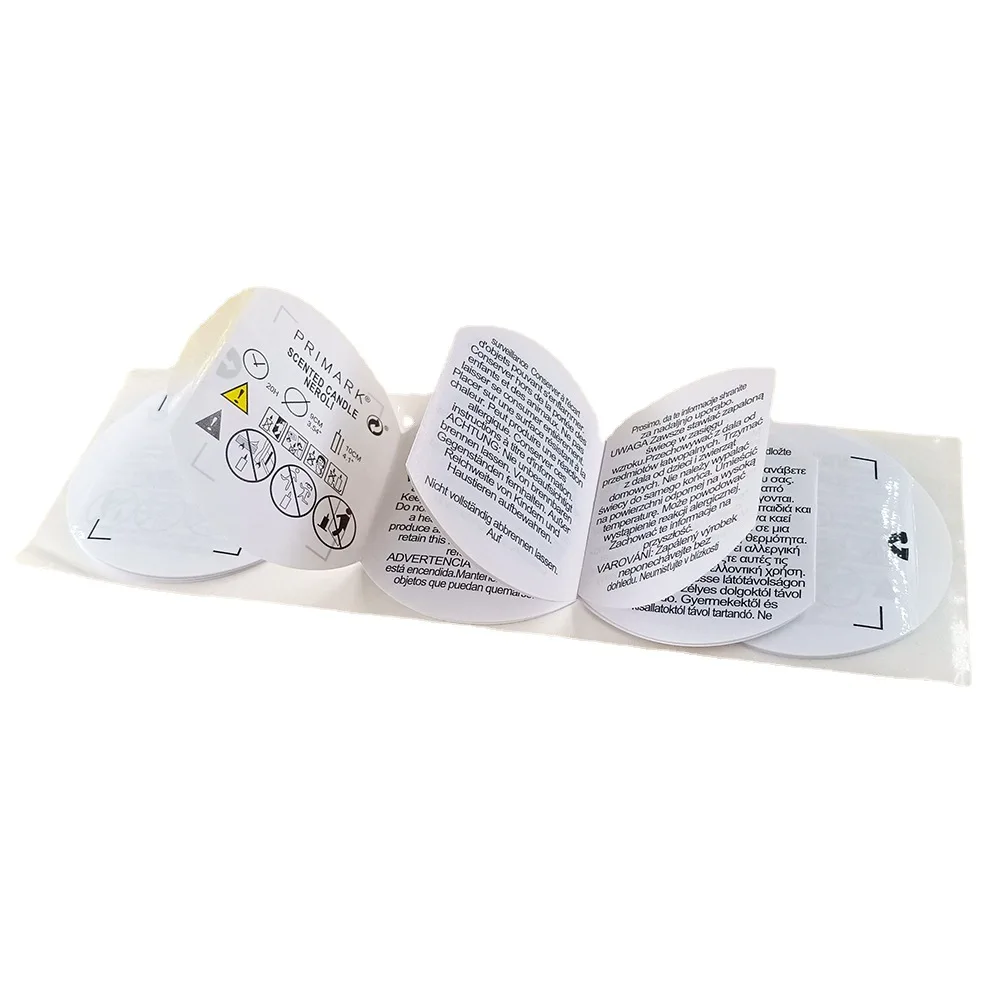 Customized label Peel and reveal  multi-layered labels stickers for pharmaceticals and industrial chemical products