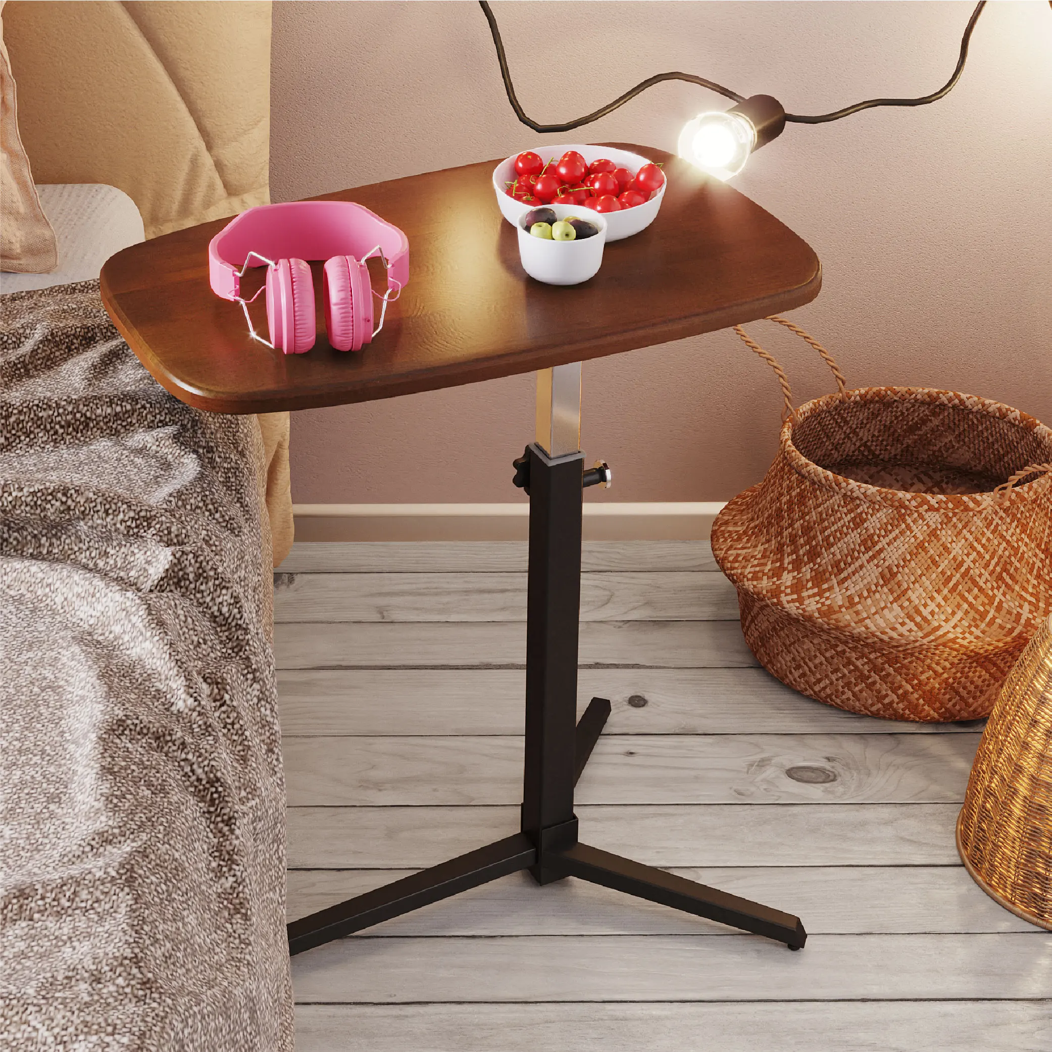 Sofa Side Table For Snack Coffee Or Laptop Multifunctional Laptop Table