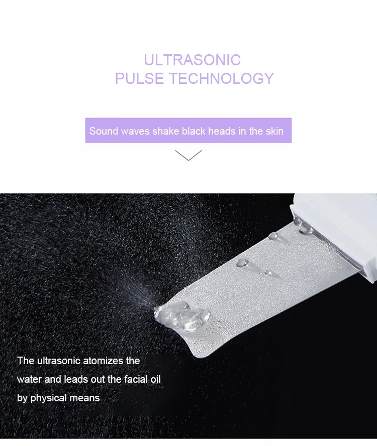 hot selling electronic skin scrubber cleansing face ultrasonic skin scrubber