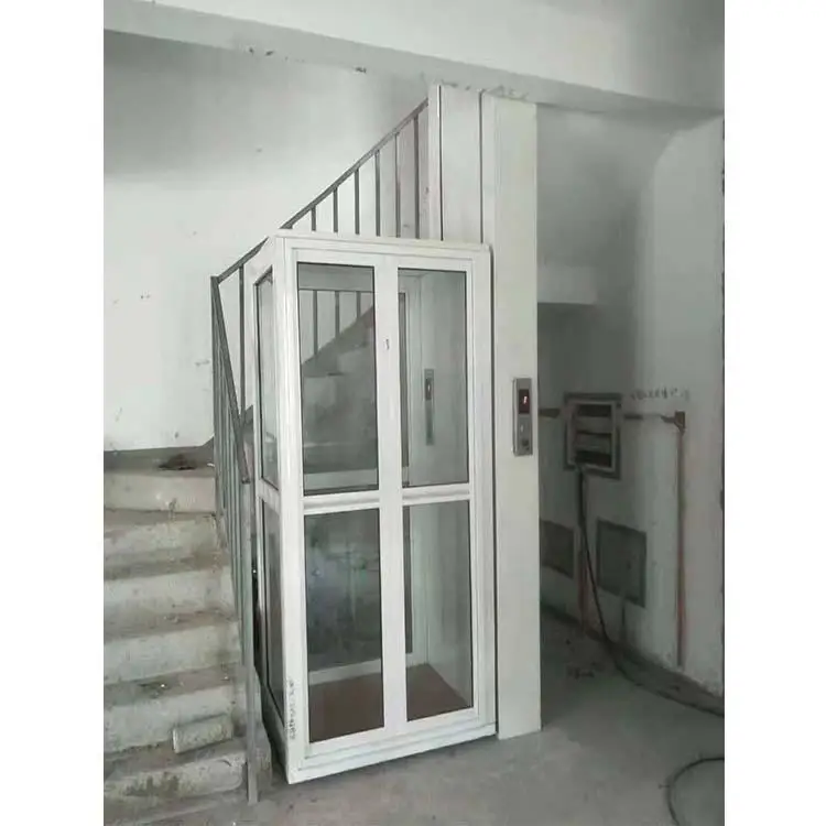 SAFELY Small Home Lift Indoor/Outdoor 2-4 floors Cheap Electric Passenger Residential  Elevator Lift  For Sale