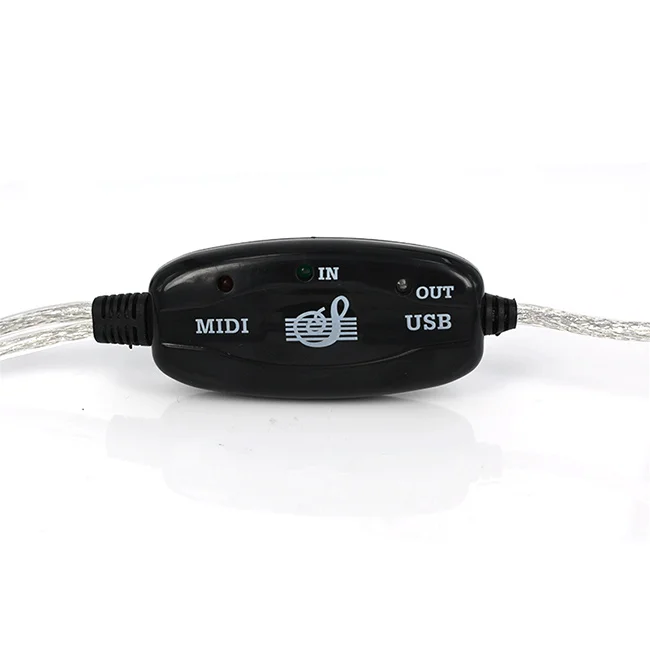 High Quality USB MIDI Cable Converter TO PC Music Keyboard Adapter USB TO Keyboard PC MIDI Interface Adapter Cable