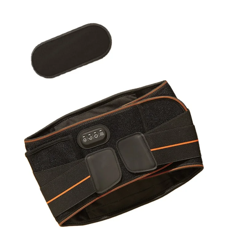 Graphene Salt Moxa Heating 3 Vibration Massage Modes Waist Massager Wireless Heating Waist Belt With Timer