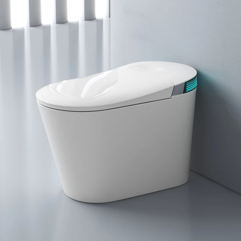 New  Arrival Elongated Smart Toilet Big Hole Widen Seating Electronic Intelligent Toilet cupc smart toilet