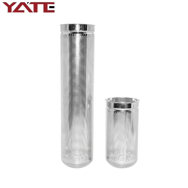 Perforated strainer stainless steel 316 filter basket for bag filter housing
