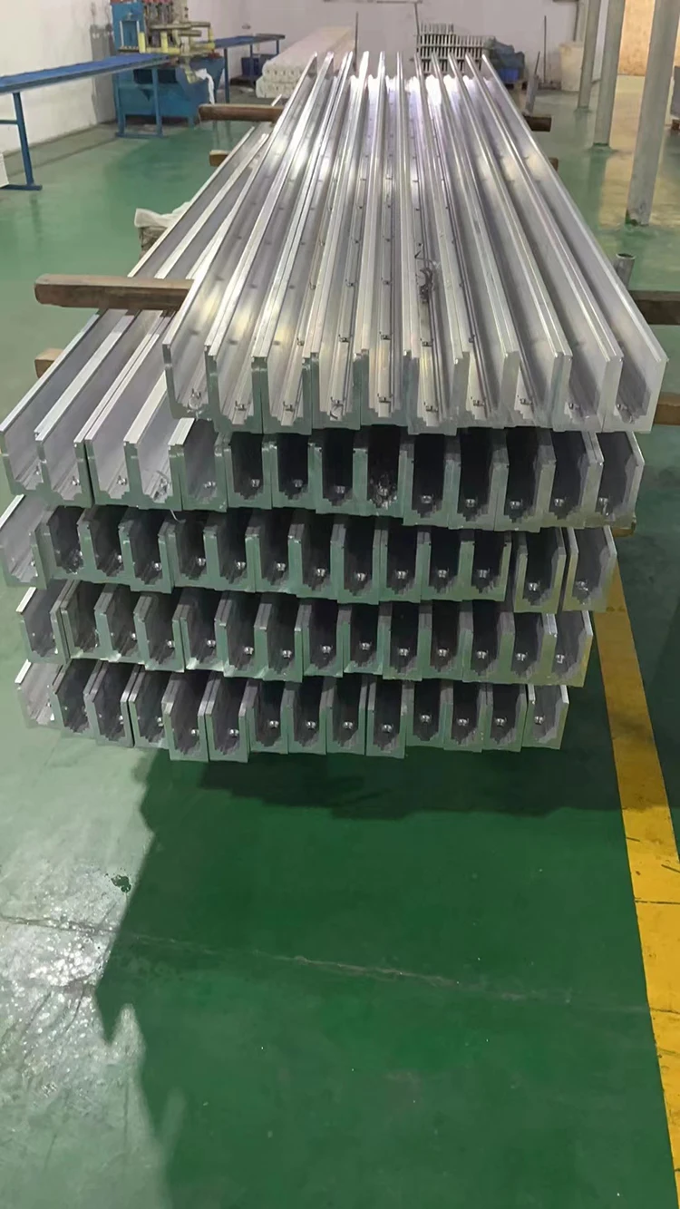 Frameless Glass Deck Railing System 6063 Aluminum Slot U Channel Profile Stair Glass Railing