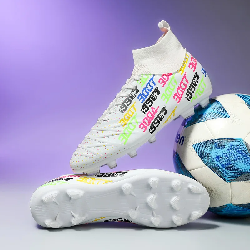 Men Outdoor FG/TF Football Boots Futsal Professional Unisex Soccer Shoes High-quality Grass Training Sport Ultralight Non-Slip