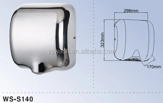Wholesale Stainless Steel 304 High Speed Hand Dryer Mini Automatic Jet Air Hand Dryer WS-S140