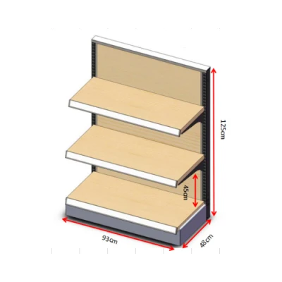 Customized high-end supermarket gold shelf data bar wholesale cheap store shelf display shelf