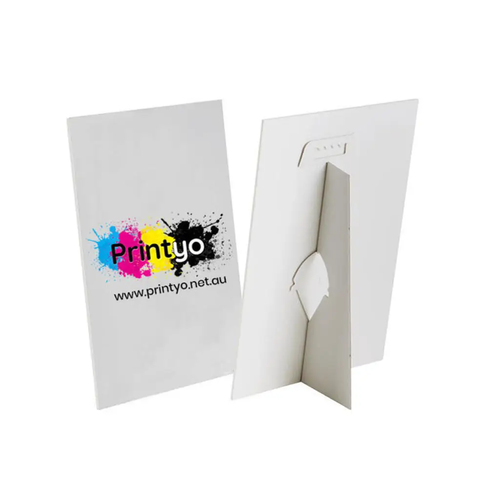 KT Board Strut Card Double Wing Easel Back Sign Die Cutting Foam Core Display for Supermarket