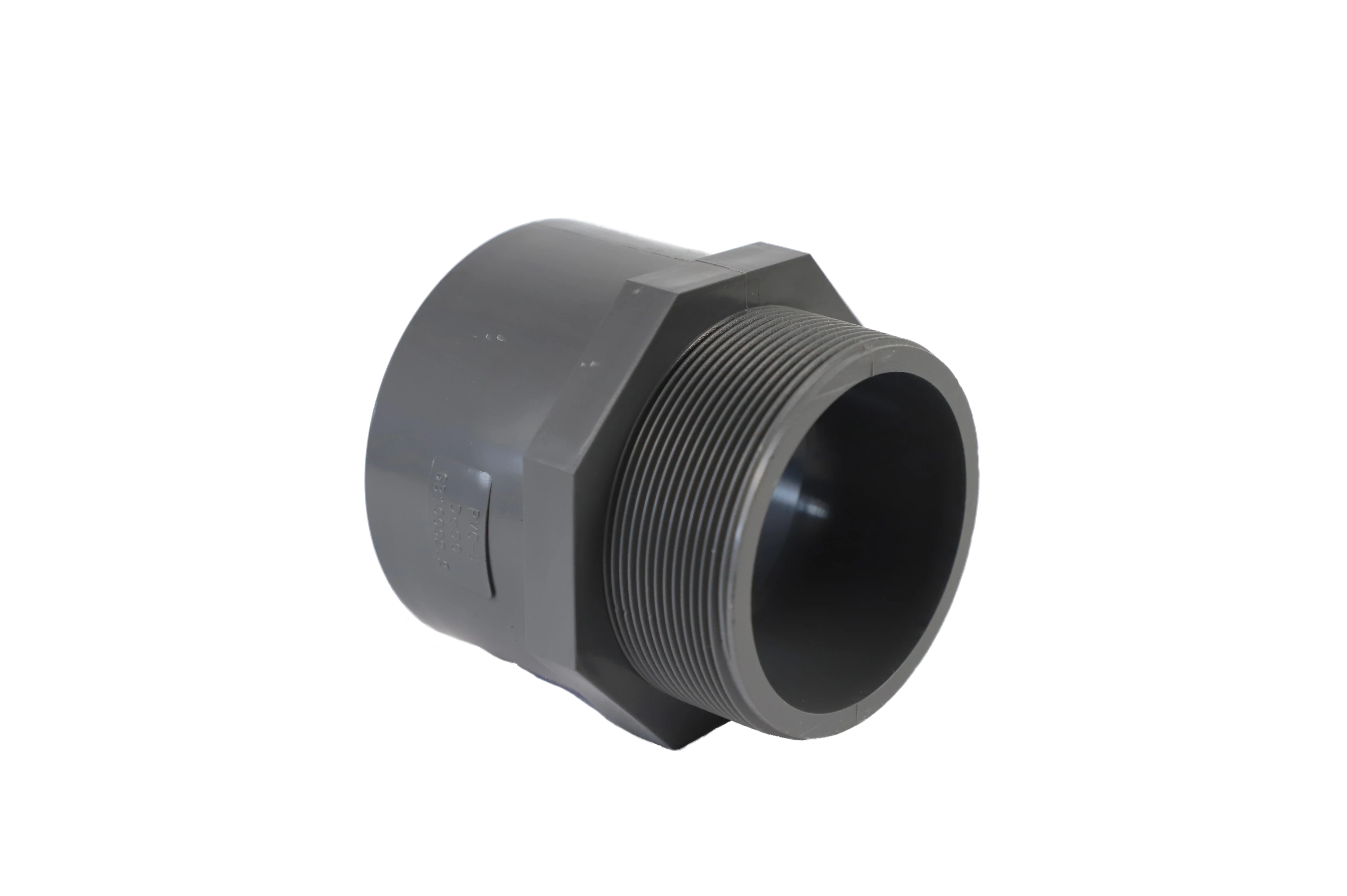 PVC male thread connector for PVC discharge pipe for drip irrigation system