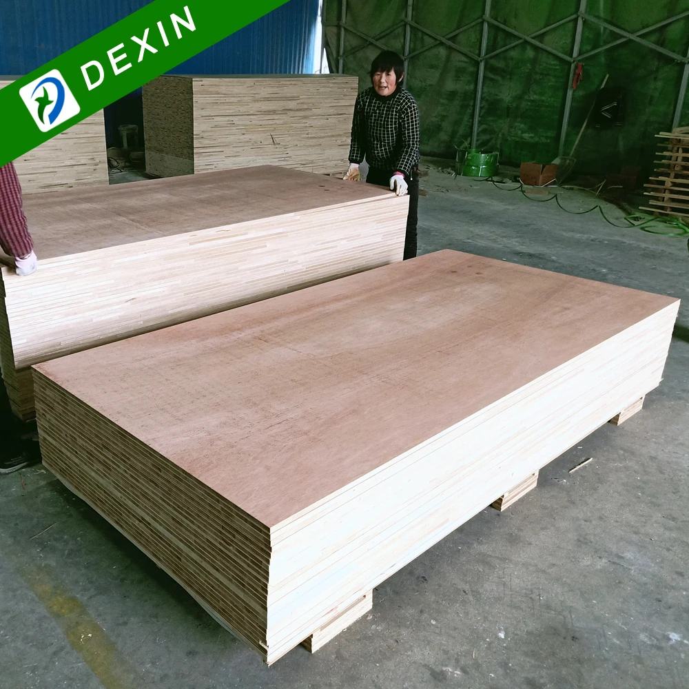  2021 New Arrival 1220x2440mm Bintangor Okoume Hardwood Commercial Blockboard/Block Board on Sale