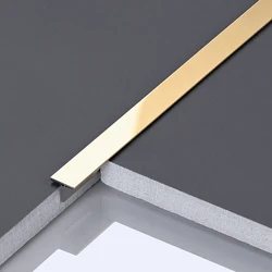 Foshan Manufacturer MJO Stainless Tile Trim Metal Tile Trim For Wall Or Floor Decoration T Channel Decoration Strip OEM Logo