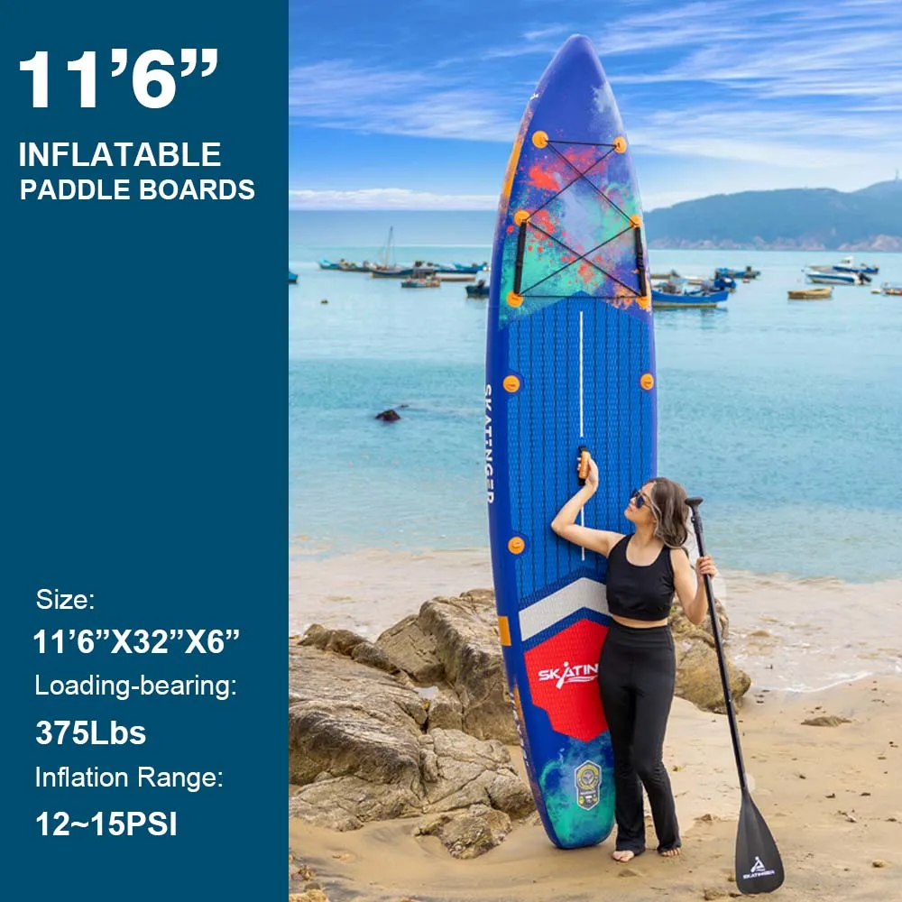 Skatinger 2025 New style inflatable sup paddle board paddleboard Drop Stitch paddle padel board surfboard stand up paddle board