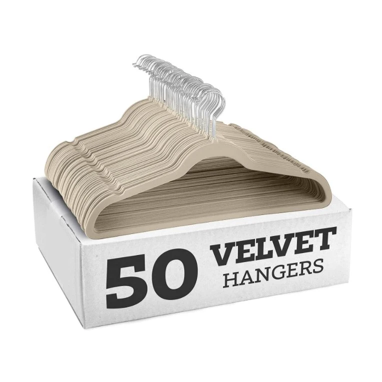 50pack ivory velvet hanger.JPG